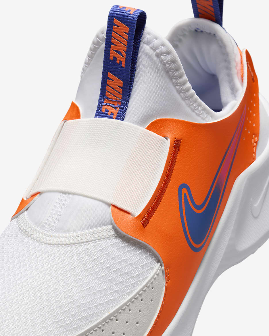 Blue white and orange nike shoes online